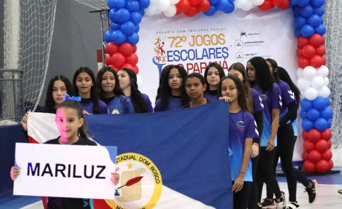Mariluz abriu o 72º Jogos Escolares do Paraná 2026 – Fase Regional com grande participação...
