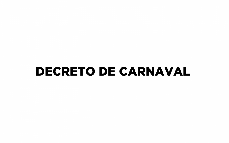 DECRETO PONTO DE CARNAVAL