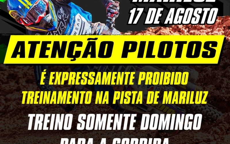 Atenção! Comunicado aos pilotos