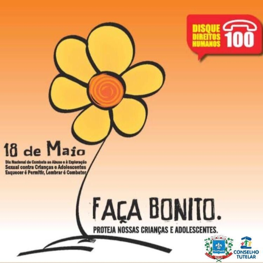 18 de maio Dia Nacional de Combate ao Abuso e à Exploração Sexual de Crianças e Adolescentes