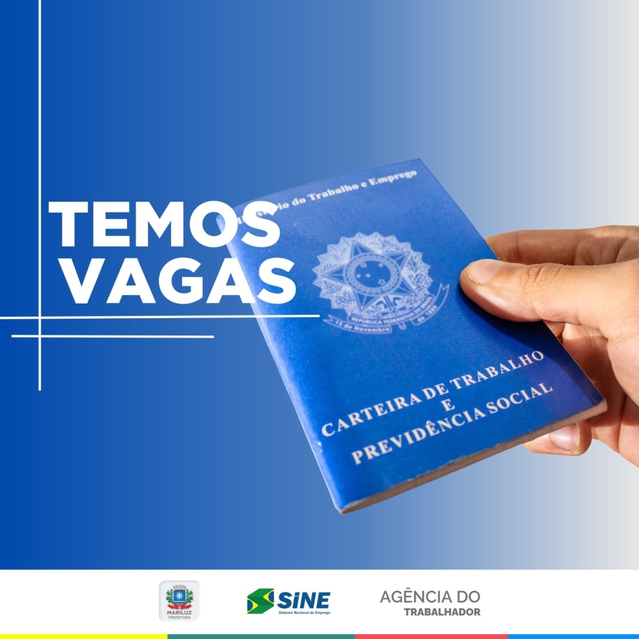 Vagas de emprego em nosso município