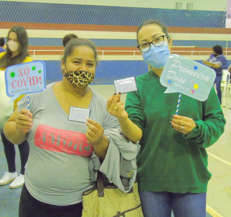 Município de Mariluz está realizando a imunização contra a Covid-19 na população com 36 anos acima 