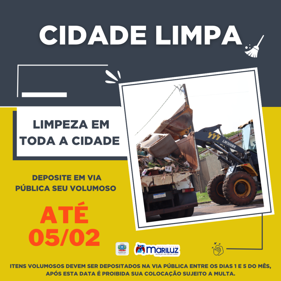 Limpeza Pública de toda a cidade 