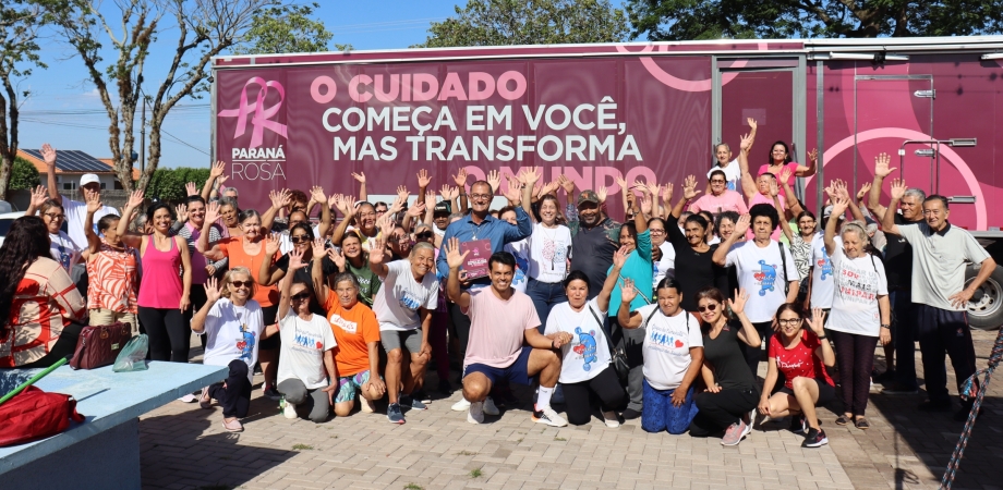 Em ação integrante do programa Paraná Rosa a Carreta da Saúde da Mulher realizou exames e atendimentos em Mariluz