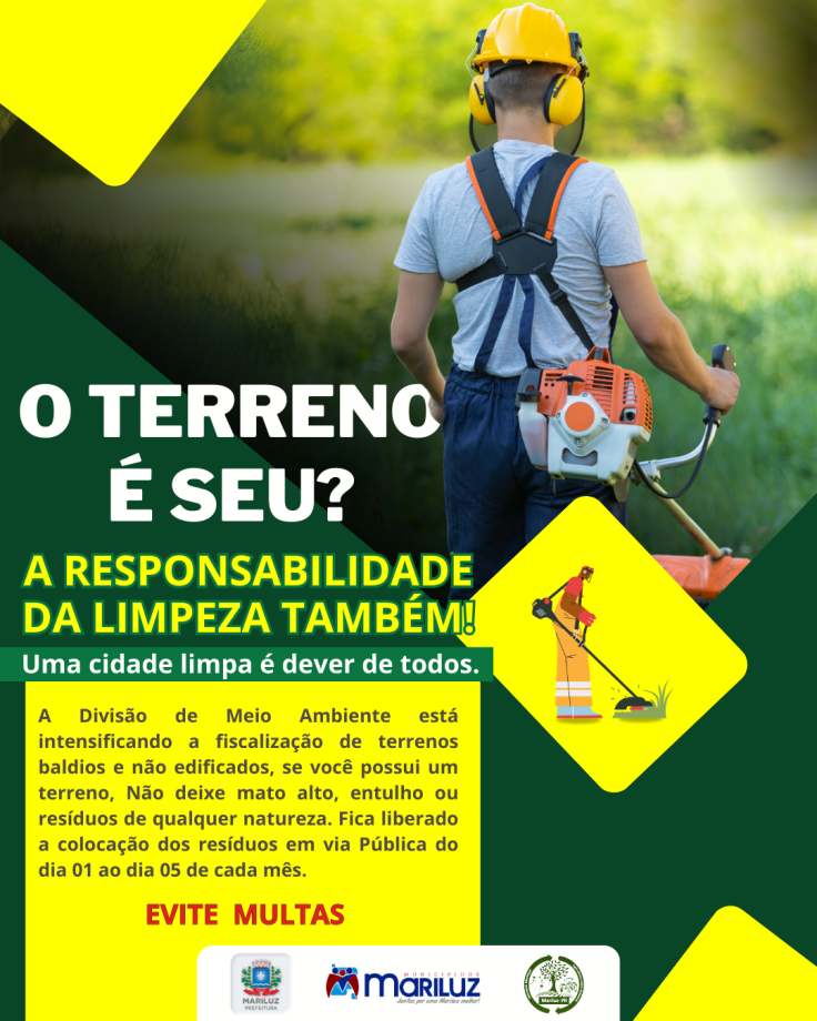 Intensificação da Fiscalização de Terrenos Baldios e Não Edificados