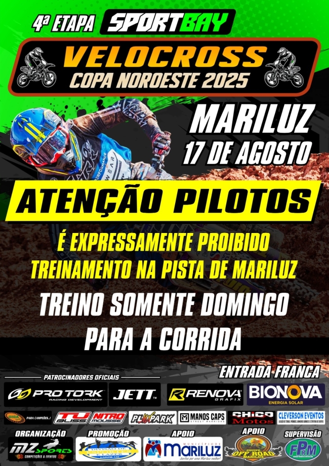 Atenção! Comunicado aos pilotos