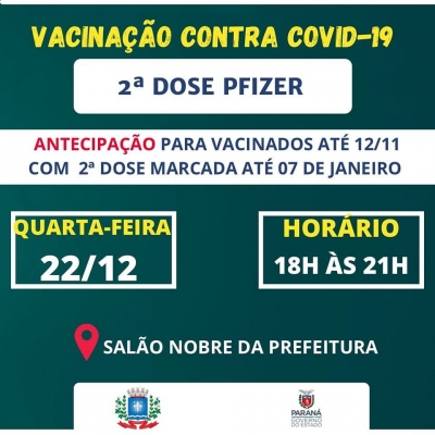 Atenção! Calendário de vacinação contra a Covid-19 vacinas Pfizer e Janssen
