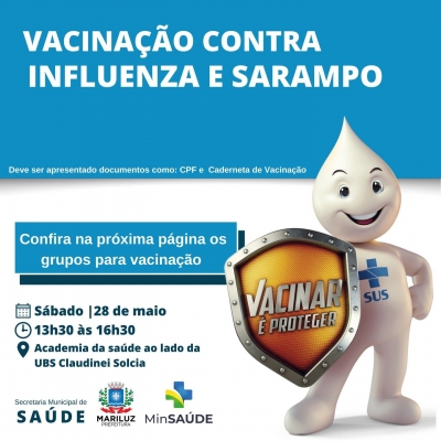 Vacinação contra a Influenza e Sarampo