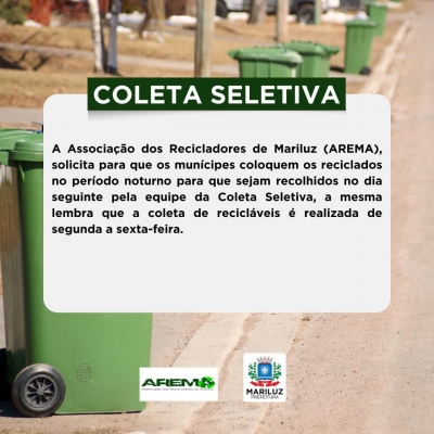 Comunicado da Associação dos Recicladores de Mariluz