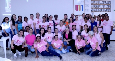 Secretaria Municipal de Saúde realizou uma Palestra para mulheres referente ao Outubro Rosa 