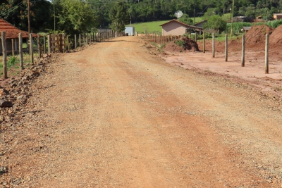 Secretaria Municipal de Obras e Viação, realizou uma nova etapa de readequação de estradas rurais 