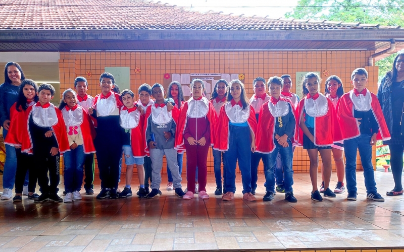 Alunos da Escola Laudelino Rosa de Mello participaram de ações do Projeto Justiça e Cidadania se aprende na Escola