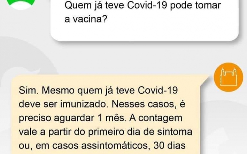 Nas redes sociais a FIOCRUZ, fala sobre a vacinação contra a Covid-19 