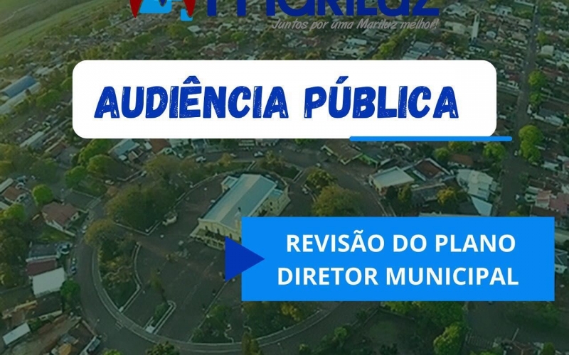 Convocação para Audiência Pública revisão do Plano Diretor