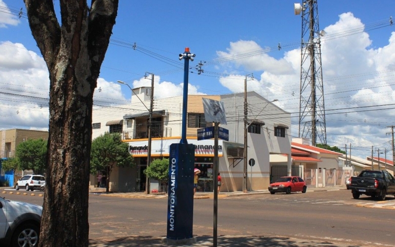 Prefeitura de Mariluz implementou sistema de monitoramento com câmeras de segurança em pontos estratégicos do município