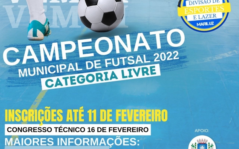 Divisão Municipal de Esportes realizará Campeonato Municipal de Futsal nos próximos dias 