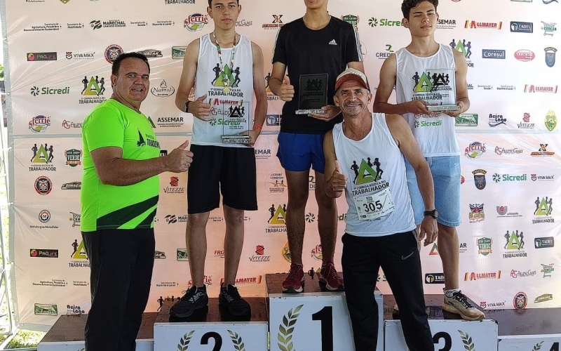 Atletas do projeto de atletismo de Mariluz se destacaram na 1ª Corrida Rústica do Trabalhador de Marechal Cândido Rondon