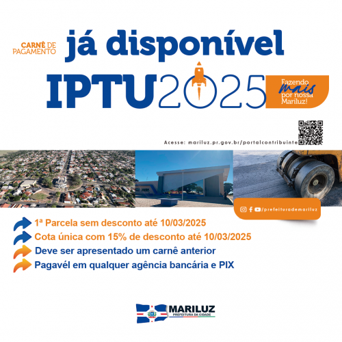 IPTU 2025 Disponível!