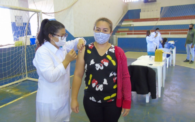 Município de Mariluz realizou mais uma ampla campanha de vacinação contra a Covid-19 ontem, domingo 11 de julho