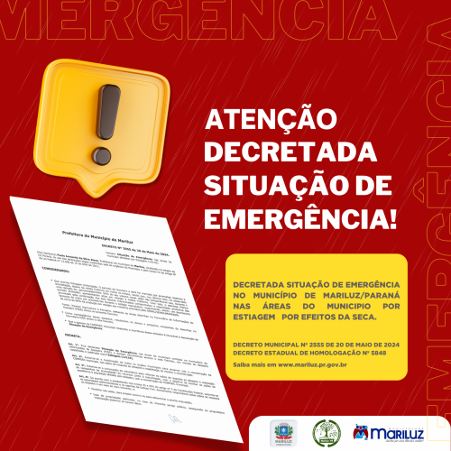 Decretada situação de emergência por estiagem 