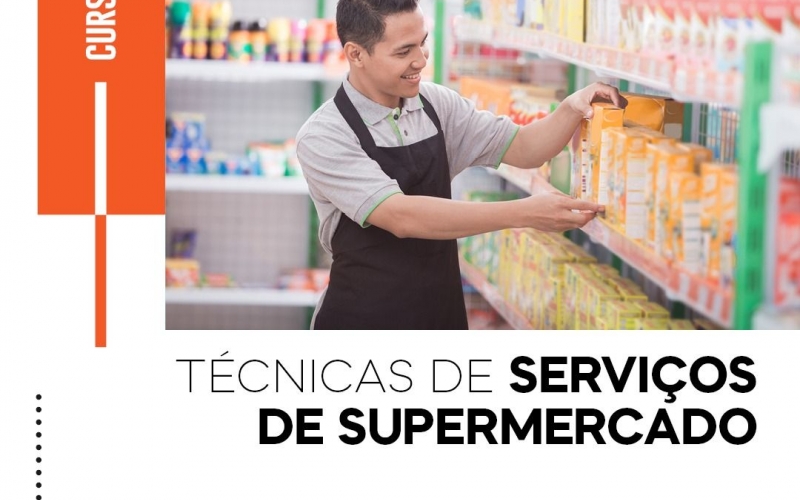 Curso gratuito no Senac técnicas de serviços de supermercados