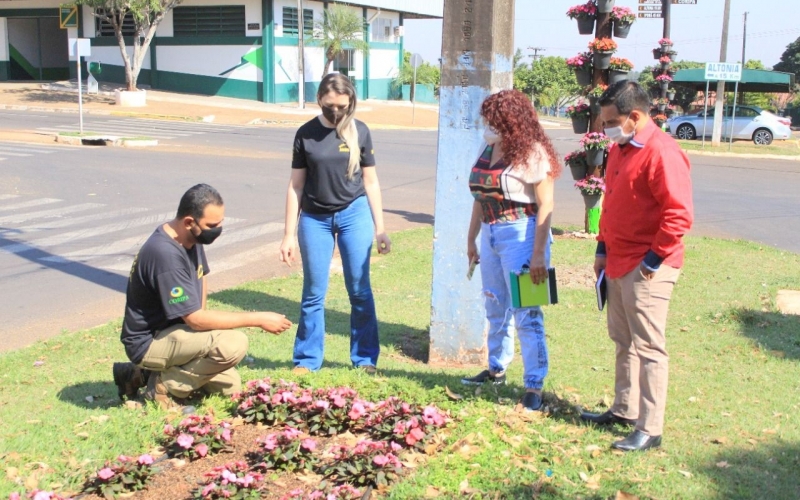 Vice-prefeita Cristina Alves e Diretor de Meio Ambiente, realizaram visita ao Município de São Jorge do Patrocínio
