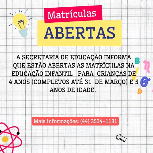 Comunicado da Secretaria Municipal de Educação