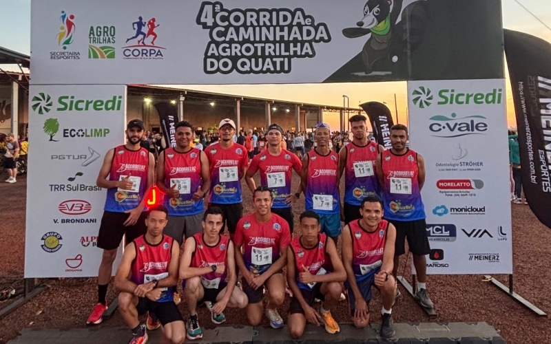 Corredores da ACORRELUZ de Mariluz participaram da 4ª Agro Trilha do Quati na cidade de Palotina no último final de sema