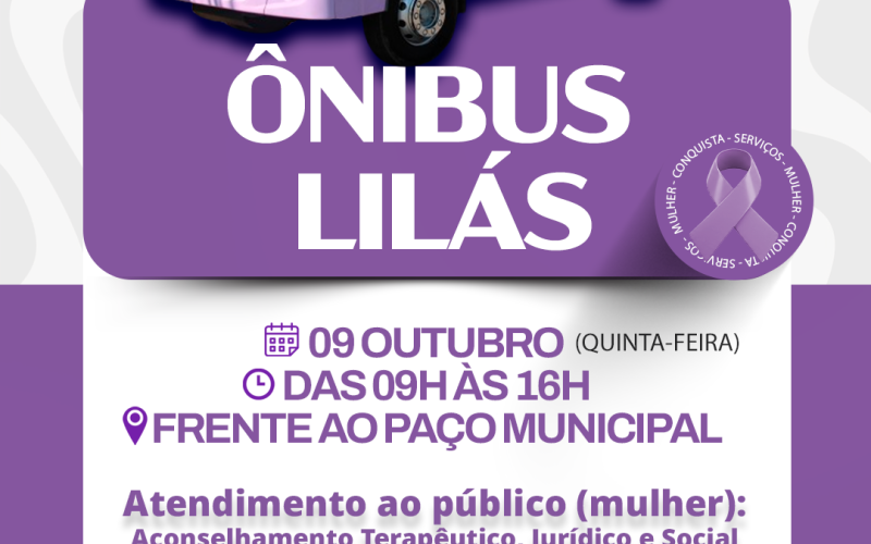  Ônibus Lilás em Mariluz – Atendimento Especial às Mulheres