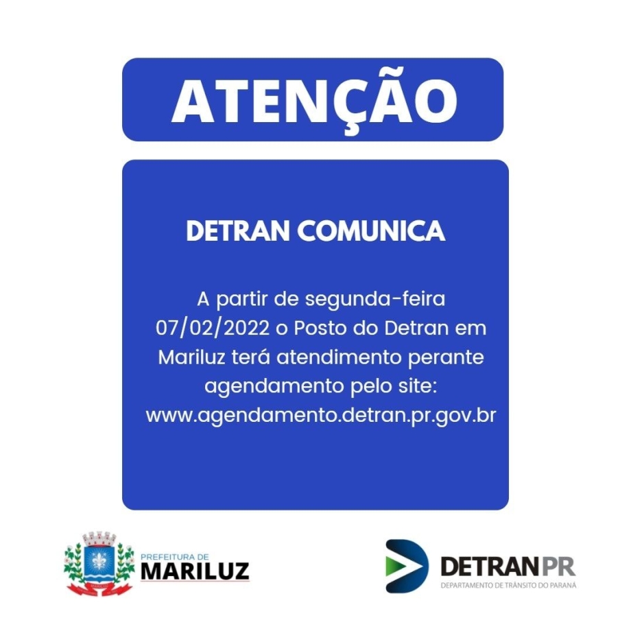 Comunicado Importante do DETRAN-PR