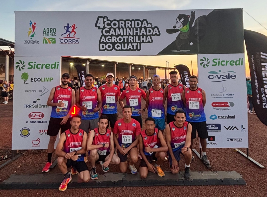 Corredores da ACORRELUZ de Mariluz participaram da 4ª Agro Trilha do Quati na cidade de Palotina no último final de sema
