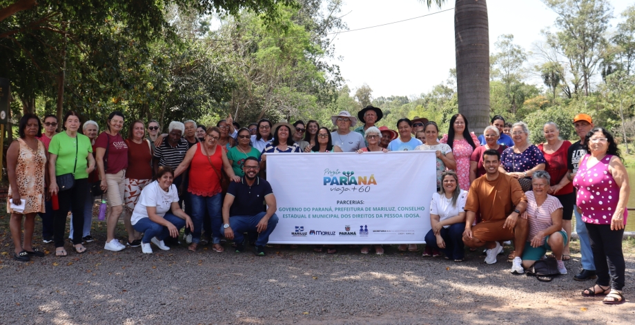 Projeto Viaja Mais 60 Paraná já proporcionou passeios e momentos de lazer a 168 idosos de Mariluz